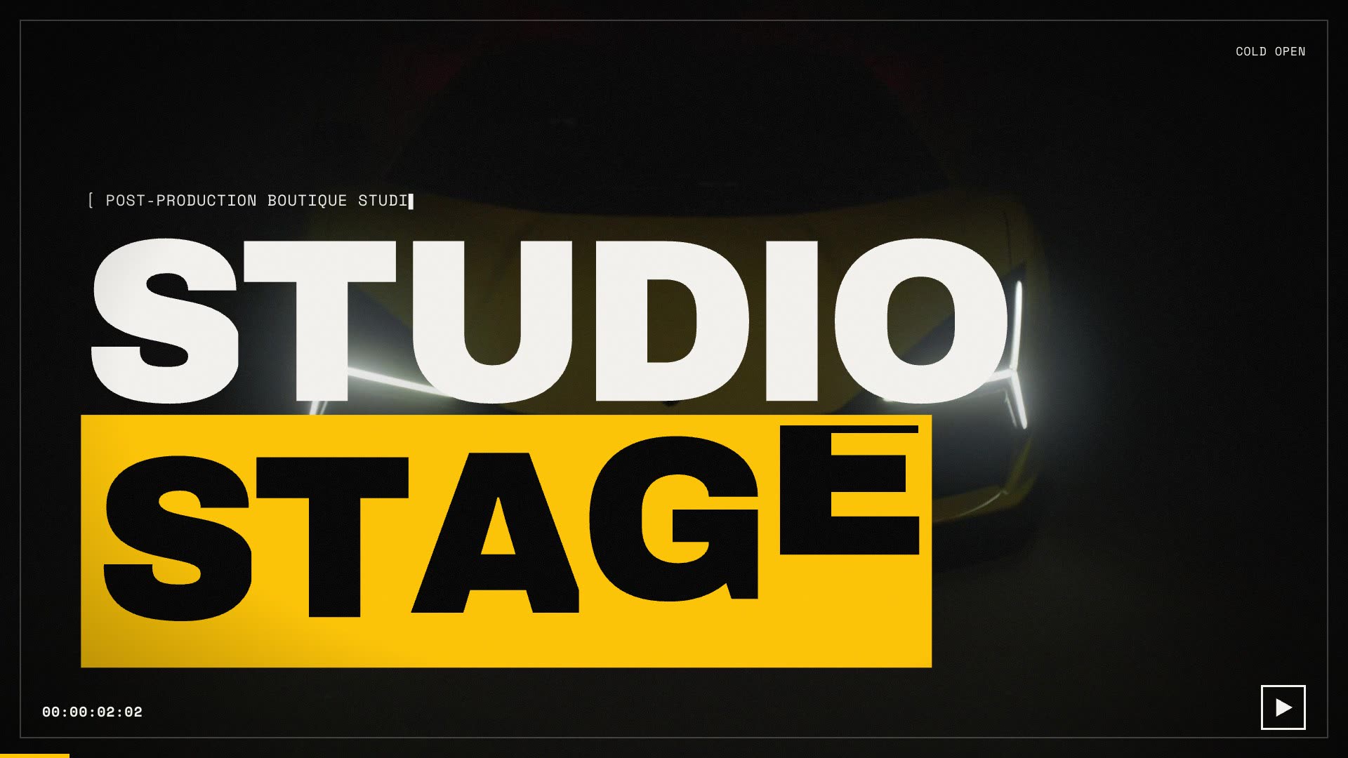 Studio Stage — Editing · Color · Finishing · DIT